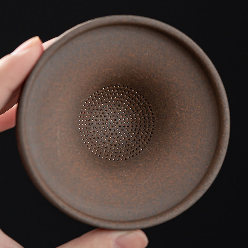 Buddha Stones, kleiner brauner Mönchshut, Sieb, Keramik, Teezubehör, Figur, Zen, Heim, Schreibtisch-Dekoration - image 14