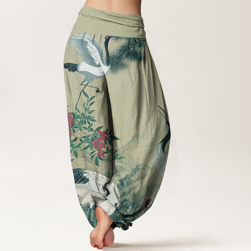 Buddha Stones Lässige Haremshose für Damen mit elastischer Taille - image 7