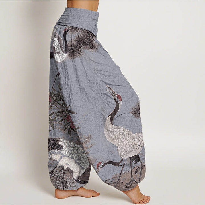 Buddha Stones Lässige Haremshose für Damen mit elastischer Taille - image 9