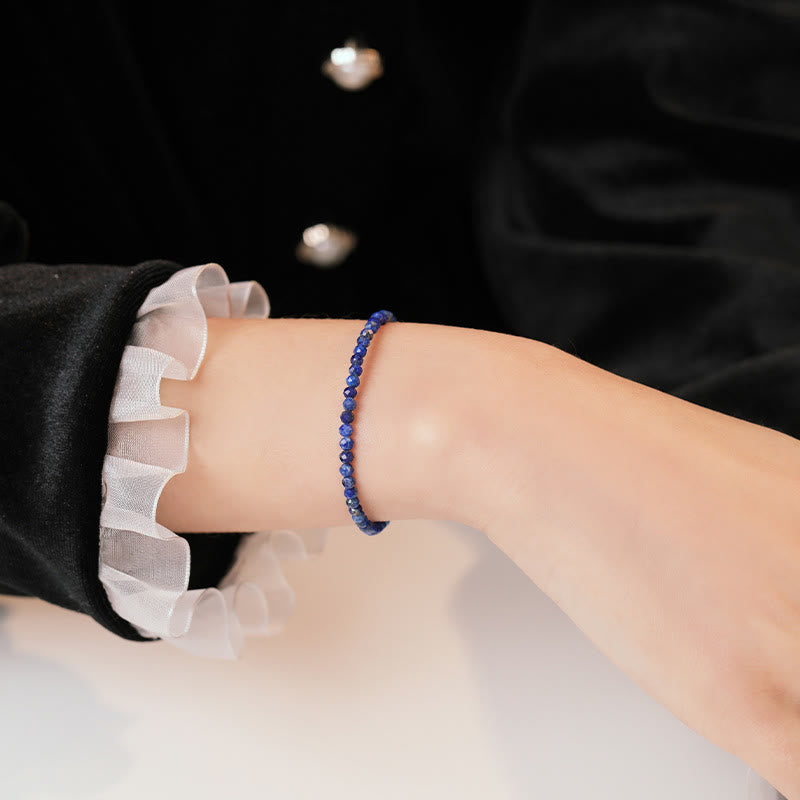 Buddha Stones, kleines Lapislazuli-Armband mit ultradünnen Perlen - image 7