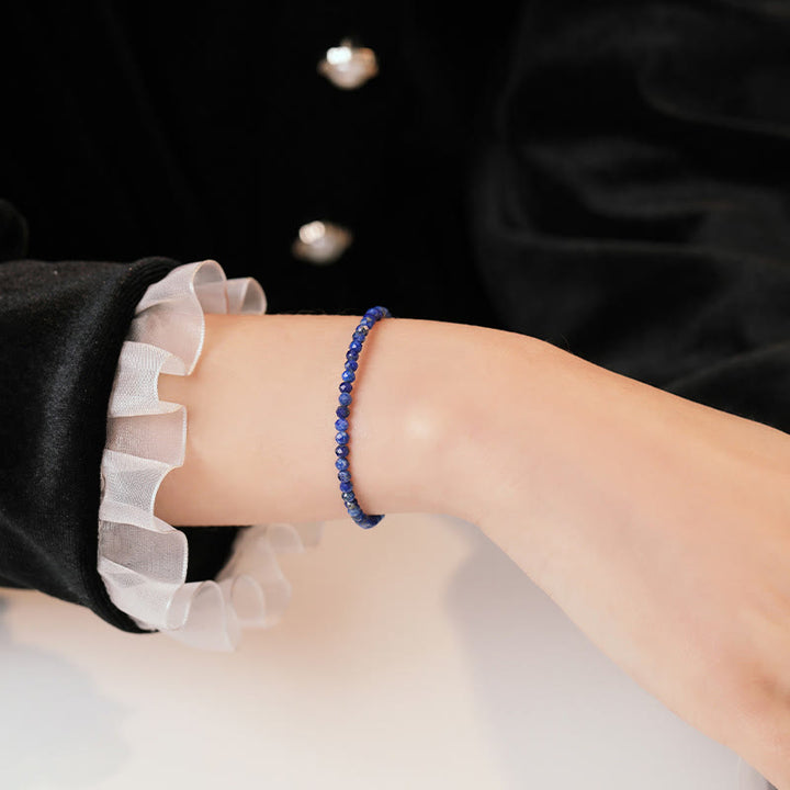 Buddha Stones, kleines Lapislazuli-Armband mit ultradünnen Perlen - image 7