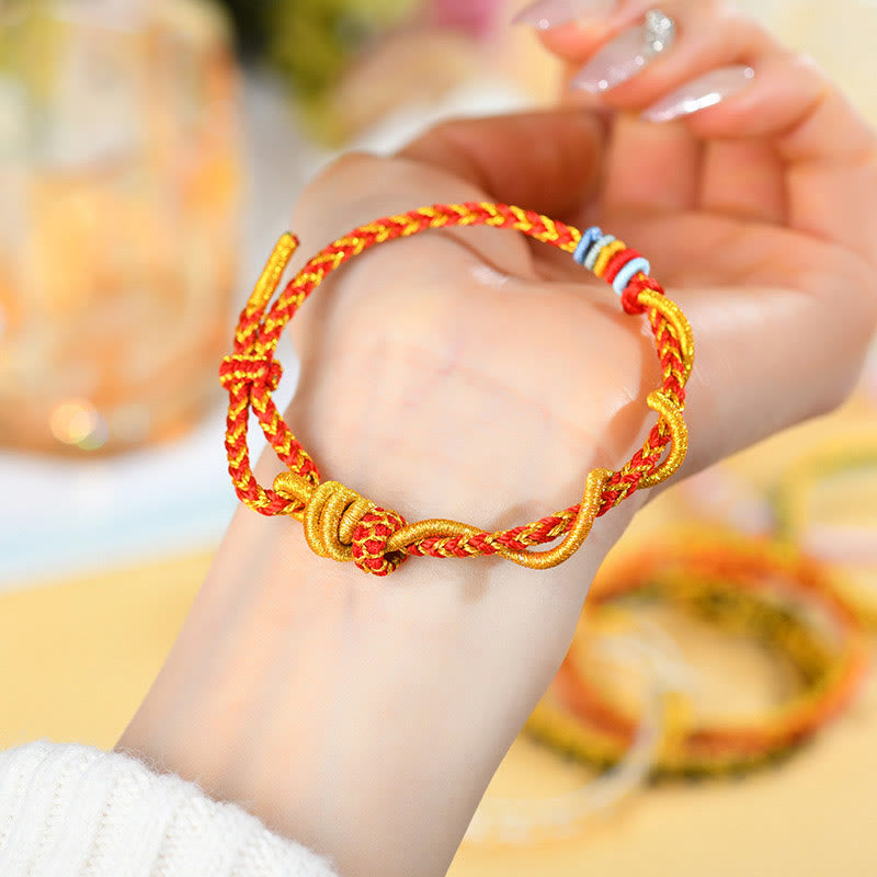 Buddha Stones Buntes Armband mit Schlangen- und Drachenmotiv, Jahr der Schlange, Glücksbringer