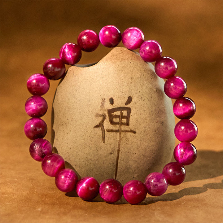 Buddha Stones Rotes Tigerauge Ruhearmband