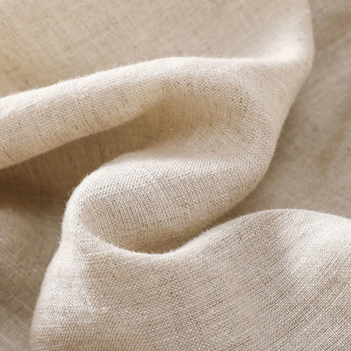 Buddha Stones Einfarbige Shorts aus Baumwollleinen mit Kontrastfarbe in der Taille, Schnürung und Taschen für Damen - image 8