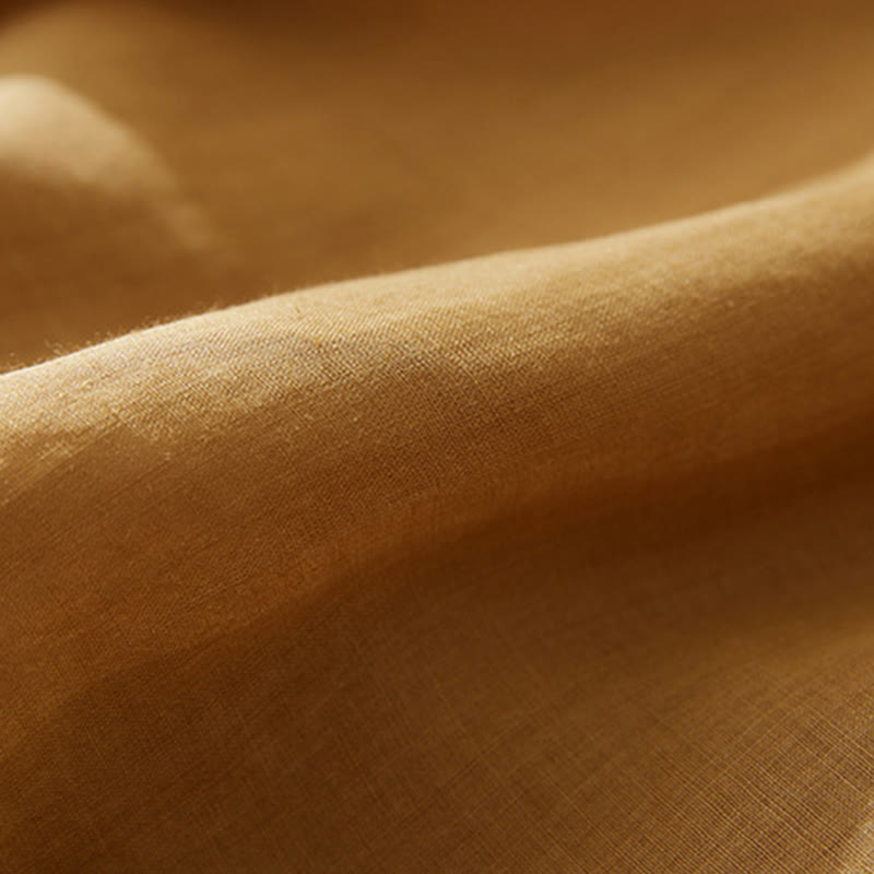 Lässiges Damen-Hemd aus Baumwolle und Leinen mit Buddha Stones -Stickerei und Pflanzen-Design - image 20