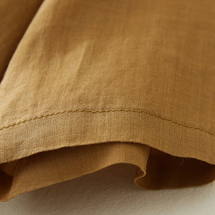 Lässiges Damen-Hemd aus Baumwolle und Leinen mit Buddha Stones -Stickerei und Pflanzen-Design - image 19