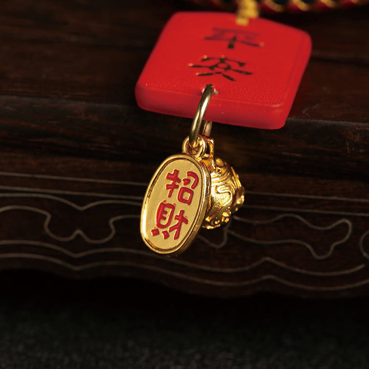 Buddha Stones Kürbis Fu Charakter Sicher Und Gut Glück Auto Hängende Dekoration