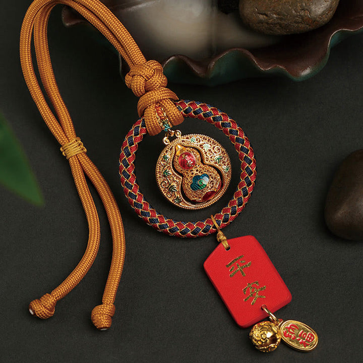 Buddha Stones Kürbis Fu Charakter Sicher Und Gut Glück Auto Hängende Dekoration