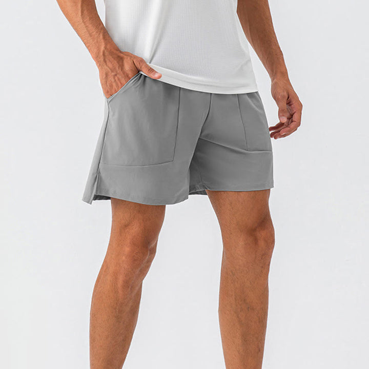 Buddha Stones Herren Lässige, schnelltrocknende Sport-Shorts mit Taschen