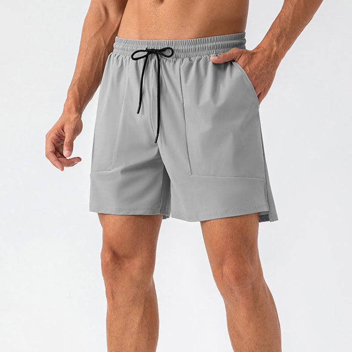 Buddha Stones Herren Lässige, schnelltrocknende Sport-Shorts mit Taschen
