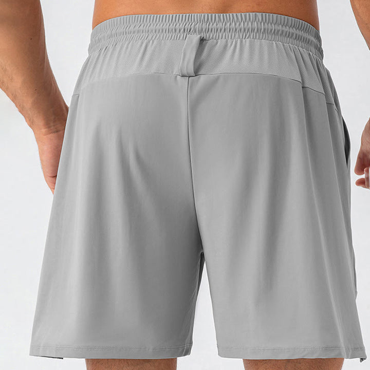 Buddha Stones Herren Lässige, schnelltrocknende Sport-Shorts mit Taschen