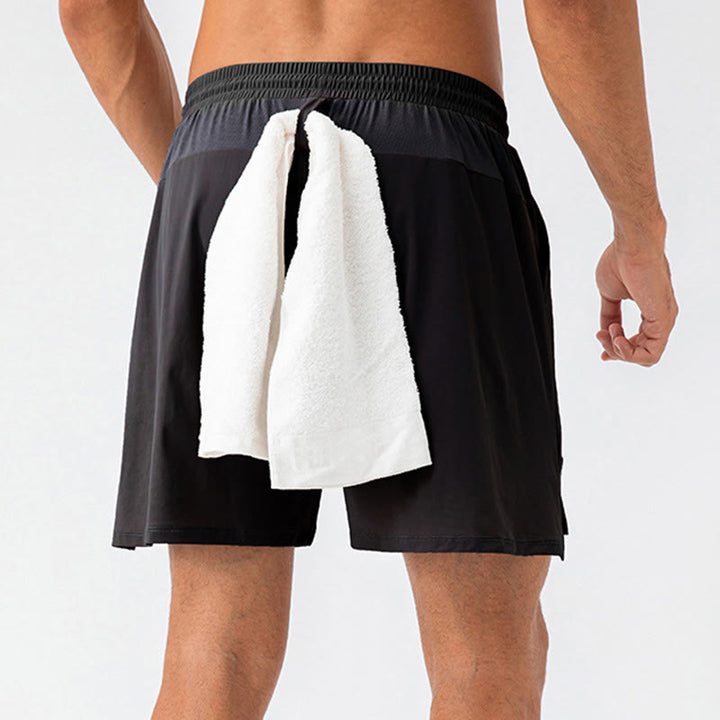 Buddha Stones Herren Lässige, schnelltrocknende Sport-Shorts mit Taschen