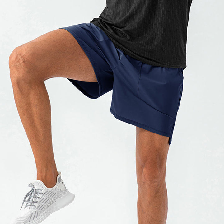 Buddha Stones Herren Lässige, schnelltrocknende Sport-Shorts mit Taschen