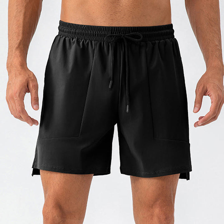 Buddha Stones Herren Lässige, schnelltrocknende Sport-Shorts mit Taschen