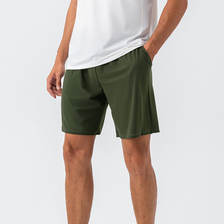 Buddha Stones Herren-Shorts, lässig, atmungsaktiv, locker, Nylon, schnelltrocknend, mit Taschen
