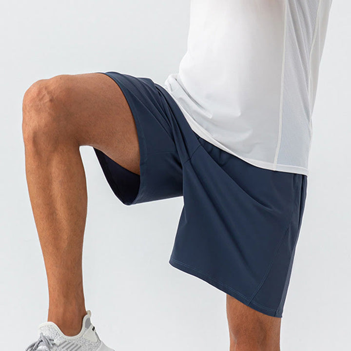 Buddha Stones Herren-Shorts, lässig, atmungsaktiv, locker, Nylon, schnelltrocknend, mit Taschen