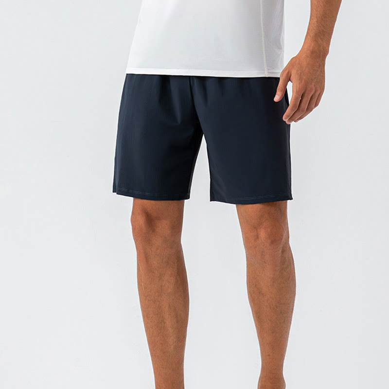 Buddha Stones Herren-Shorts, lässig, atmungsaktiv, locker, Nylon, schnelltrocknend, mit Taschen