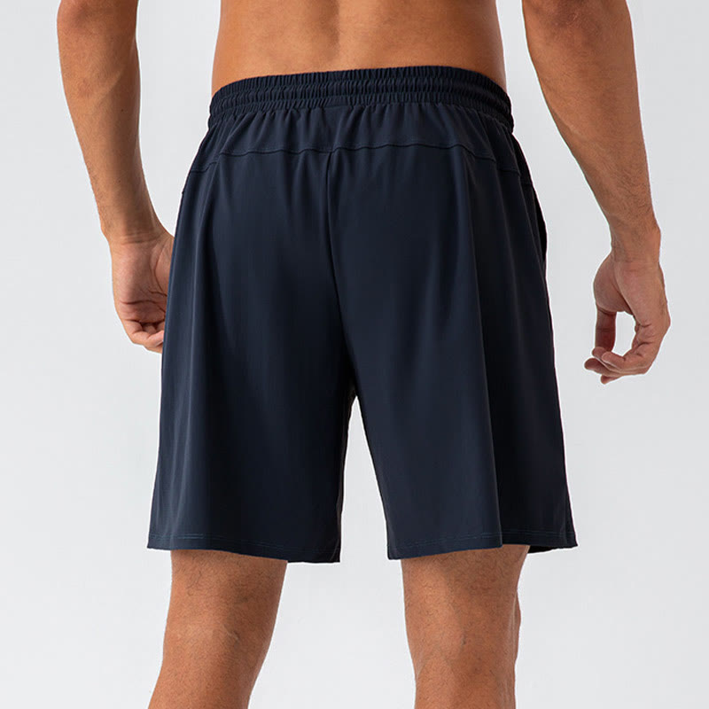 Buddha Stones Herren-Shorts, lässig, atmungsaktiv, locker, Nylon, schnelltrocknend, mit Taschen