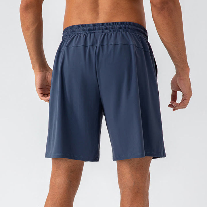 Buddha Stones Herren-Shorts, lässig, atmungsaktiv, locker, Nylon, schnelltrocknend, mit Taschen