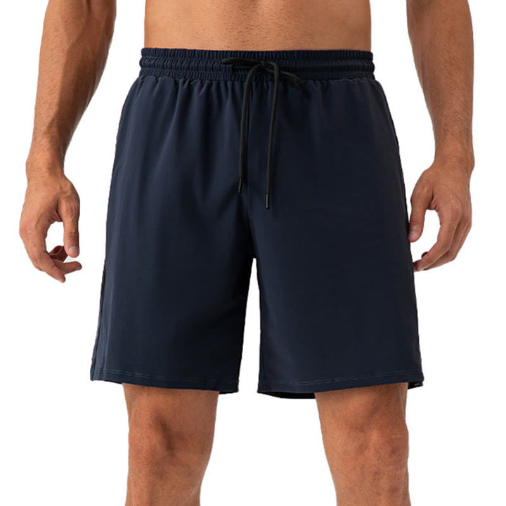 Buddha Stones Herren-Shorts, lässig, atmungsaktiv, locker, Nylon, schnelltrocknend, mit Taschen