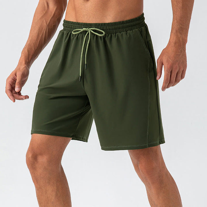 Buddha Stones Herren-Shorts, lässig, atmungsaktiv, locker, Nylon, schnelltrocknend, mit Taschen