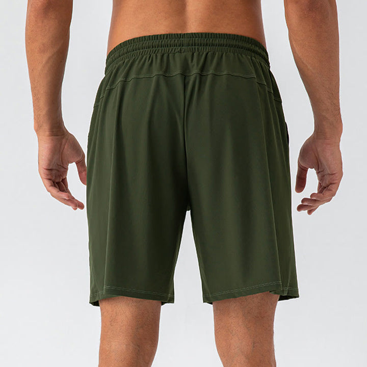 Buddha Stones Herren-Shorts, lässig, atmungsaktiv, locker, Nylon, schnelltrocknend, mit Taschen