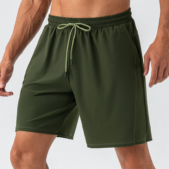Buddha Stones Herren-Shorts, lässig, atmungsaktiv, locker, Nylon, schnelltrocknend, mit Taschen