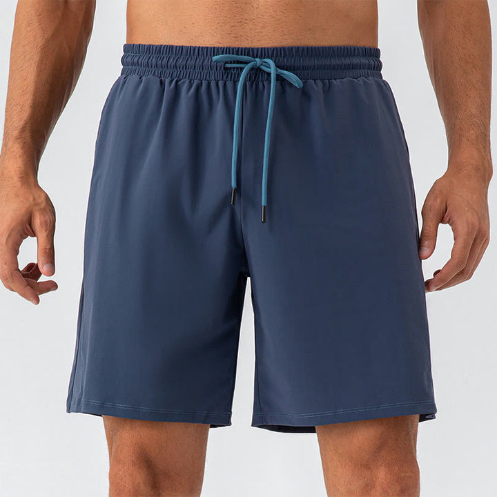 Buddha Stones Herren-Shorts, lässig, atmungsaktiv, locker, Nylon, schnelltrocknend, mit Taschen