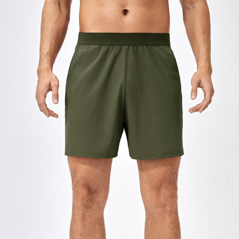 Buddha Stones Herren-Shorts, lässig, locker, Nylon, schnelltrocknend, mit Taschen