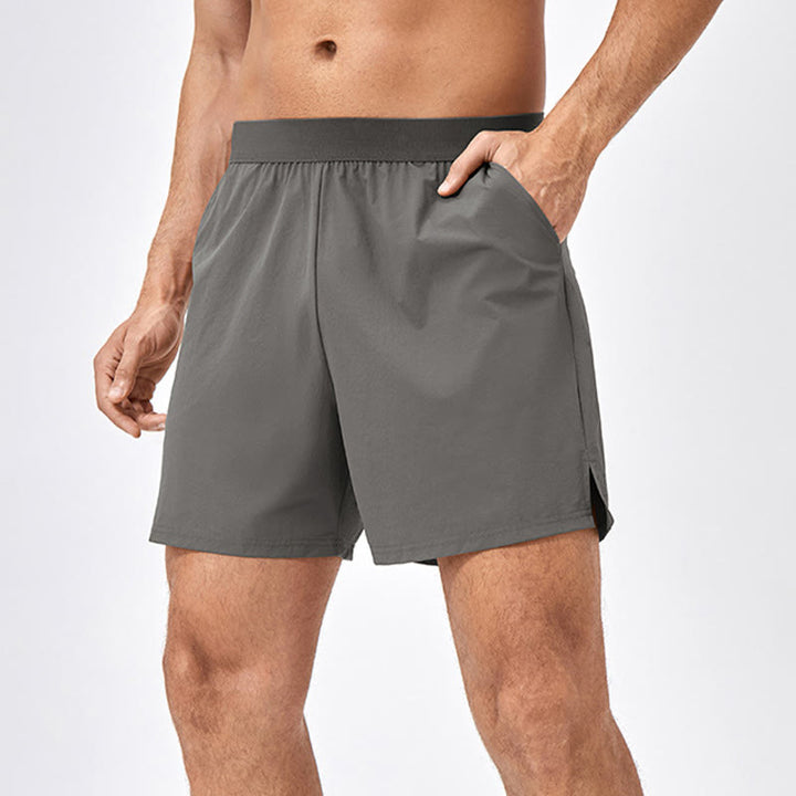 Buddha Stones Herren-Shorts, lässig, locker, Nylon, schnelltrocknend, mit Taschen