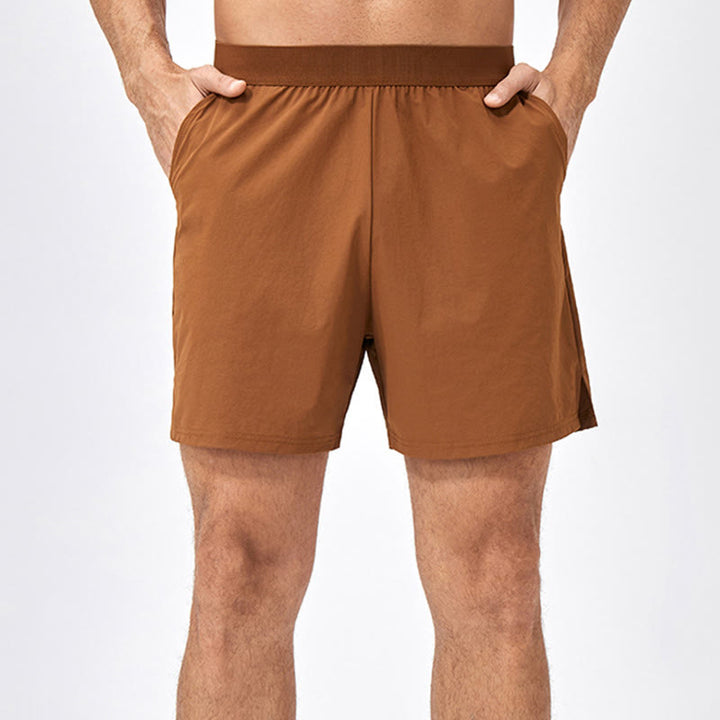 Buddha Stones Herren-Shorts, lässig, locker, Nylon, schnelltrocknend, mit Taschen
