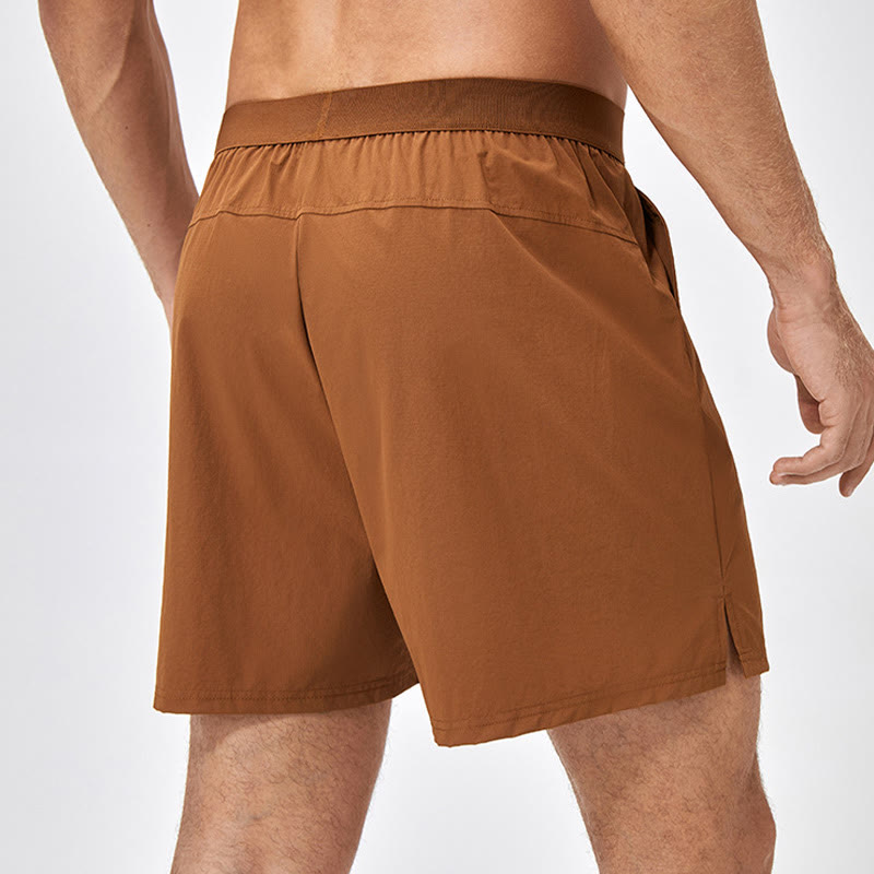 Buddha Stones Herren-Shorts, lässig, locker, Nylon, schnelltrocknend, mit Taschen