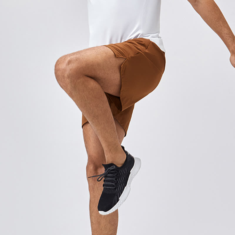 Buddha Stones Herren-Shorts, lässig, locker, Nylon, schnelltrocknend, mit Taschen - image 4