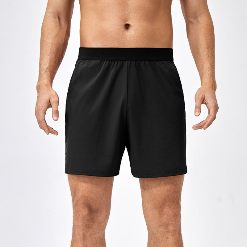 Buddha Stones Herren-Shorts, lässig, locker, Nylon, schnelltrocknend, mit Taschen