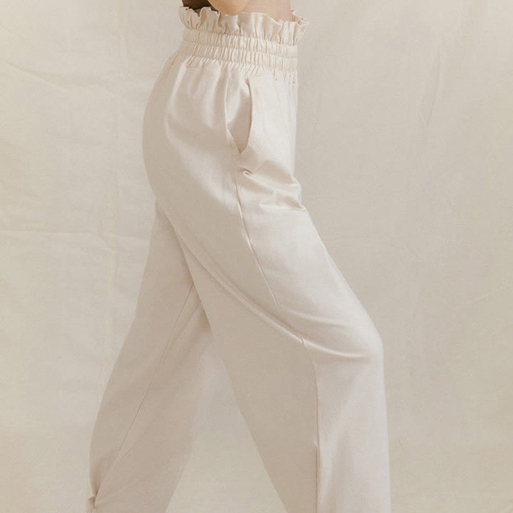 Buddha Stones Lässige Schnalle Lockere Spandexhose für Damen mit Taschen - image 19