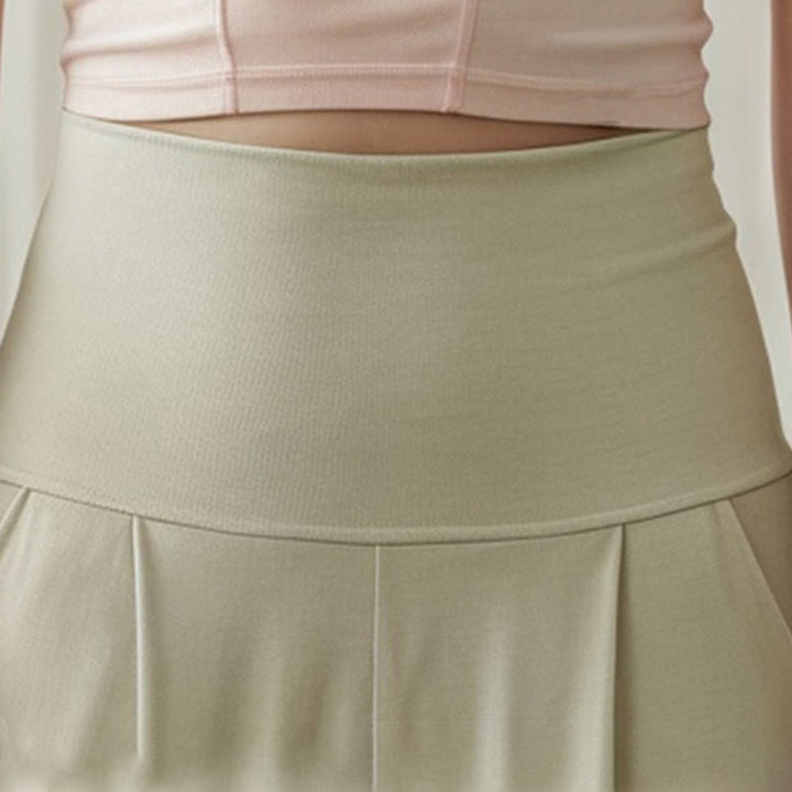 Buddha Stones Lässige, schlichte Leica-Hose mit Kordelzug am Saum für Damen mit Taschen - image 20