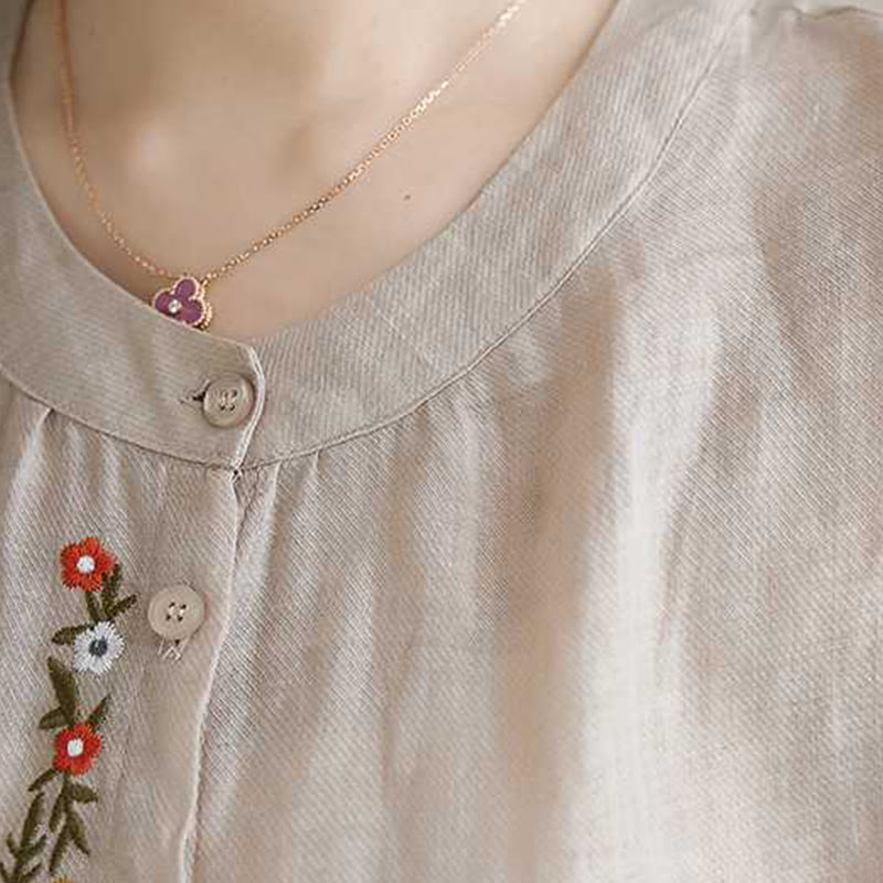 Buddha Stones , 2-teilig, Baumwolle, Stickerei, Blumen, Hemd, Oberteil, Hose, Meditation, Zen, Tai Chi, Damen-Set - image 20