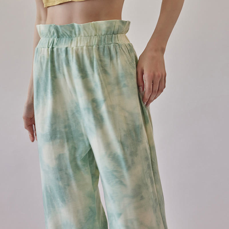 Buddha Stones Lässige Hosenbeinbänder Tintendruck Spandex-Hose für Damen - image 15