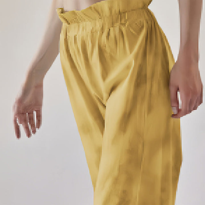 Buddha Stones Lässige Hosenbeinbänder Tintendruck Spandex-Hose für Damen - Goldrute - US6, UK/AU10, EU38 (XL) - image 10