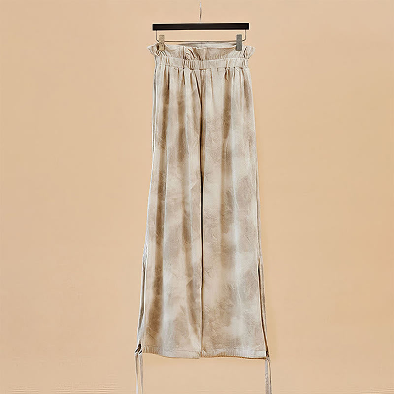 Buddha Stones Lässige Hosenbeinbänder Tintendruck Spandex-Hose für Damen - image 7