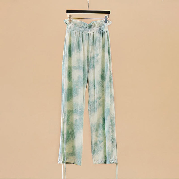 Buddha Stones Lässige Hosenbeinbänder Tintendruck Spandex-Hose für Damen - image 16