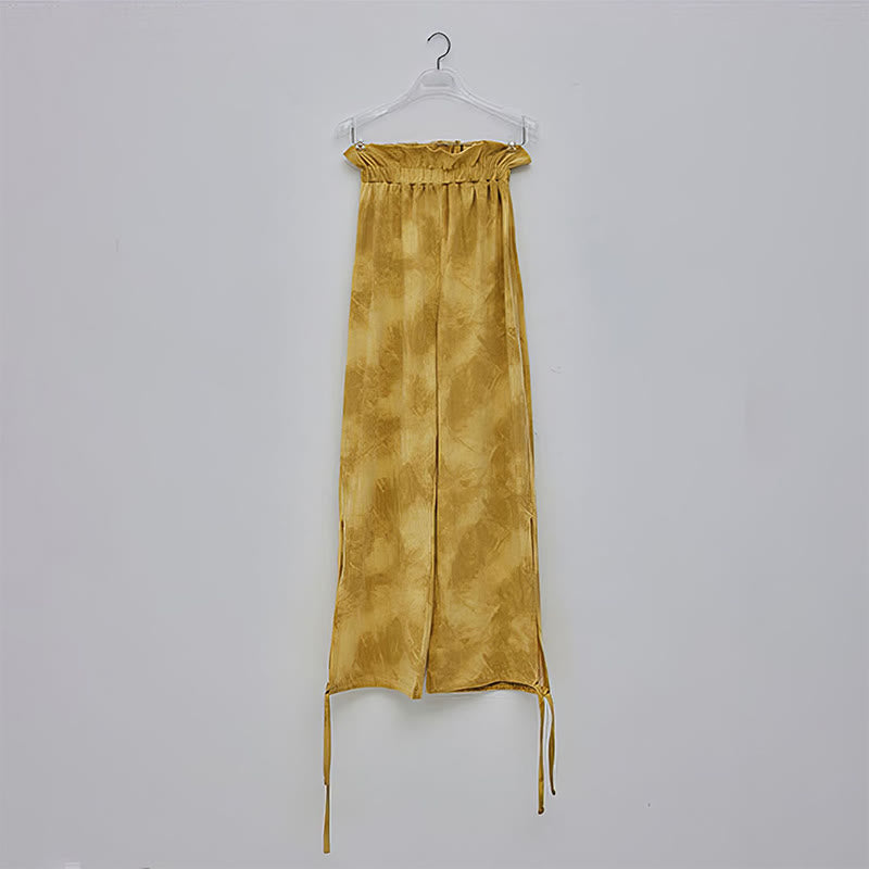 Buddha Stones Lässige Hosenbeinbänder Tintendruck Spandex-Hose für Damen - image 11