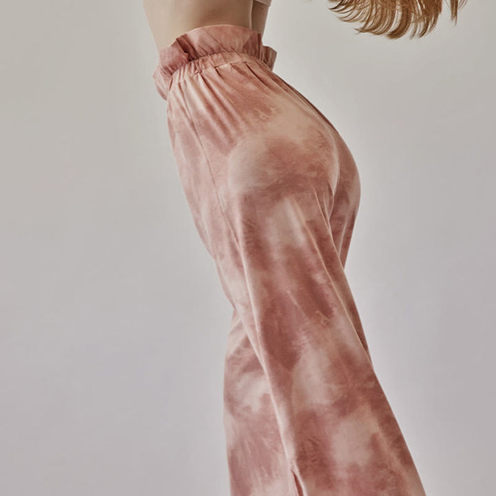 Buddha Stones Lässige Hosenbeinbänder Tintendruck Spandex-Hose für Damen - image 5