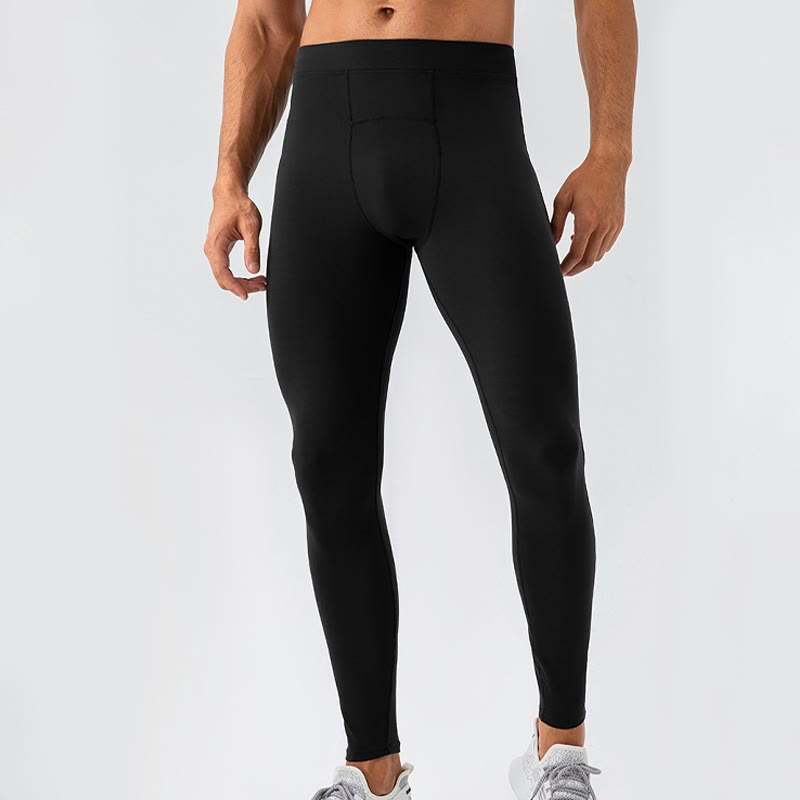 Buddha Stones Leggings für Herren, hohe Taille, elastisch, schnelltrocknend, atmungsaktiv, für Fitnessstudio und Sport - image 17