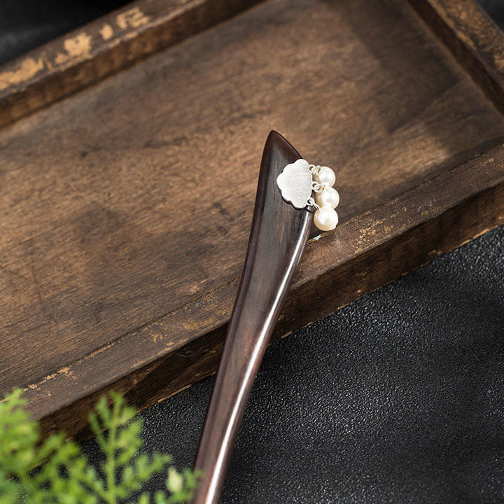 Buddha Stones 925 Sterling Silber Ebenholz Cloud Power Haarnadel - image 2