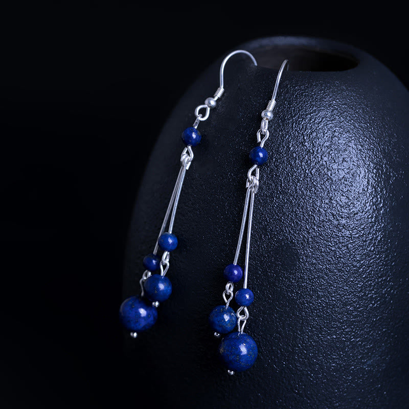 Buddha Stones aus 925er Sterlingsilber mit Lapislazuli-Perlen - image 5