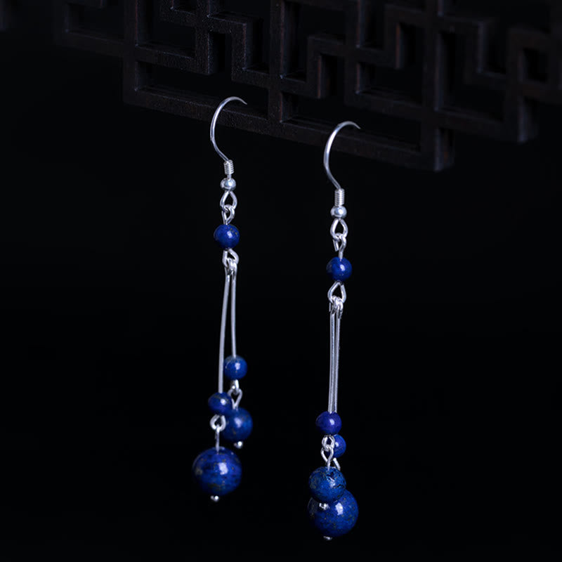 Buddha Stones aus 925er Sterlingsilber mit Lapislazuli-Perlen - image 3
