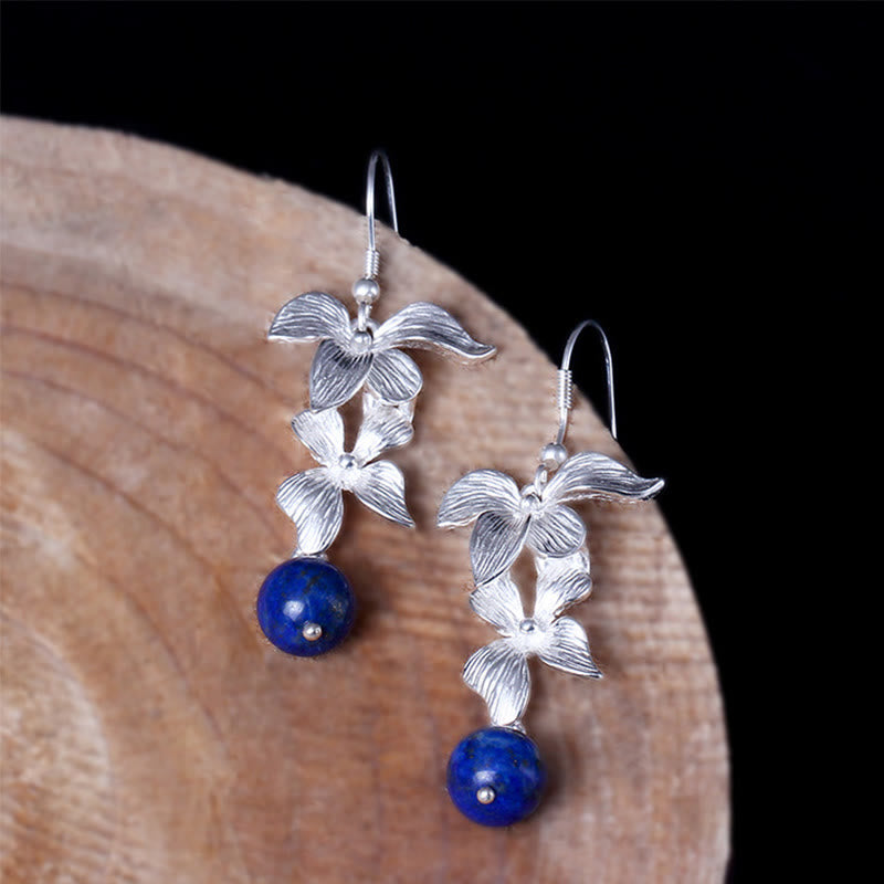 Buddha Stones aus 925er Sterlingsilber mit Lapislazuli-Motiv im Ethno-Stil - image 2