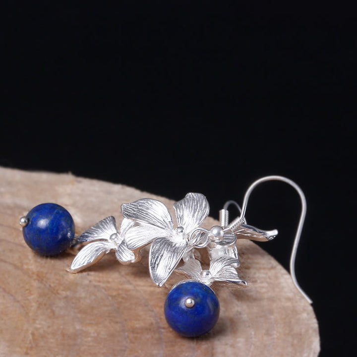 Buddha Stones aus 925er Sterlingsilber mit Lapislazuli-Motiv im Ethno-Stil - image 3