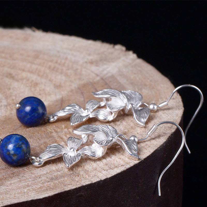 Buddha Stones aus 925er Sterlingsilber mit Lapislazuli-Motiv im Ethno-Stil - image 6